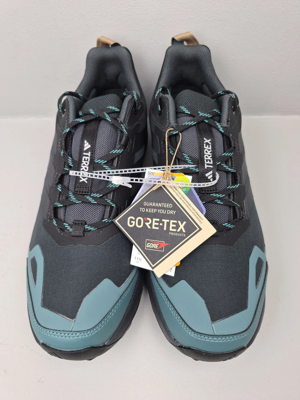 adidas Terrex Skychaser AX5 JQ2209  Hiking Black/Teal Gore Tex Waterproof 11.5